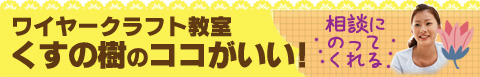 ワイヤークラフト教室くすの樹 ココがいい！