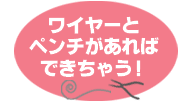 ワイヤーとペンチがあればできちゃう　ワイヤークラフト教室